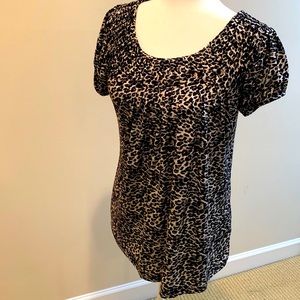 Style & Co Cheetah Print Top Size S